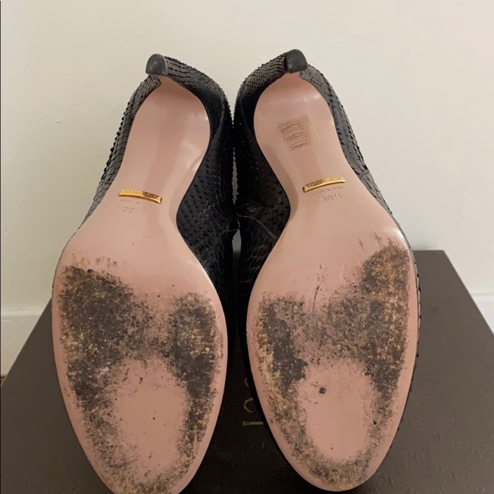 Gucci Python Leather Booties - image 6